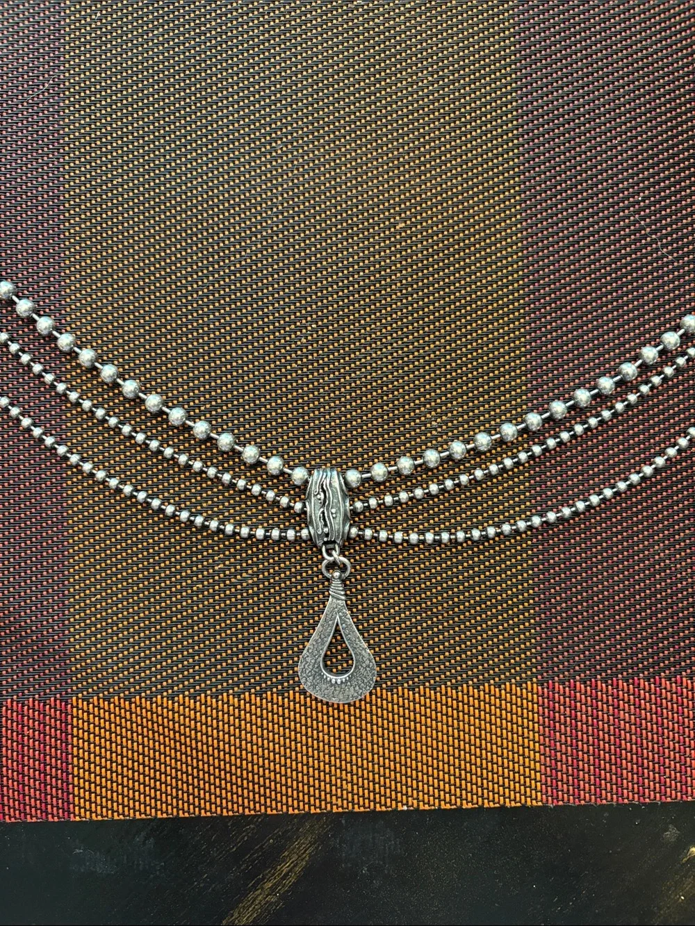 Silpada .925 Beaded Chain Necklace